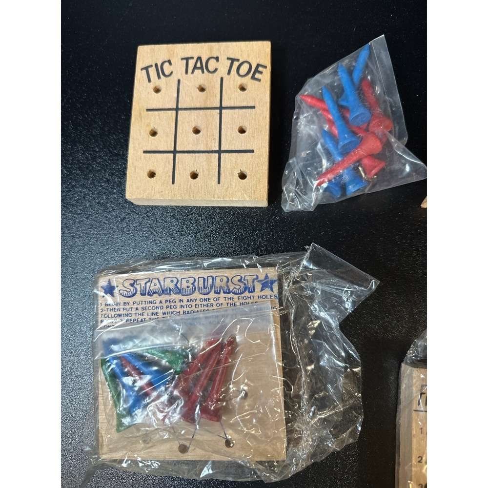 Cardinal Teasers 7 Brain Busters Wooden Peg Puzzle Games – Partial/Played - Picture 3 of 10